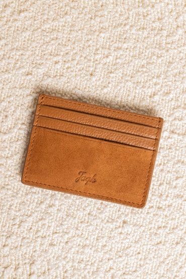 Porte cartes Bank Caramel