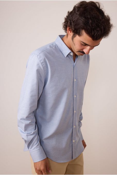 Chemise unie Five Lama Bleu