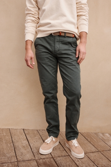 Pantalon Chino Slim Joe Vert Sapin