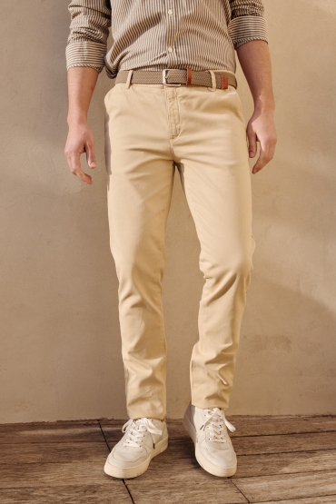 Pantalon Chino Slim Joe Beige