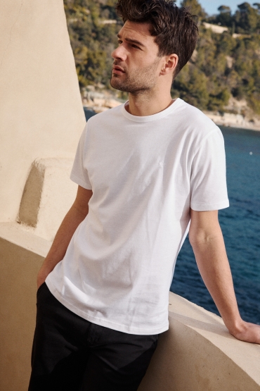 T-shirt en coton bio Basil Blanc