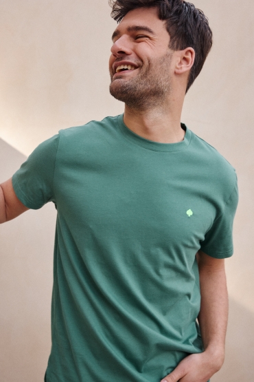 T-shirt en coton bio Beau Pic Vert Chêne